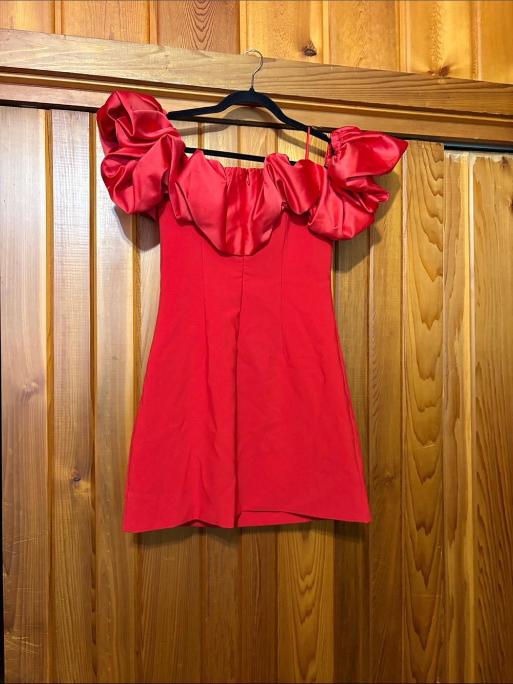 Formal Red Mini Dress! Size 6. Likely Ina Dress! - Picture 4 of 5